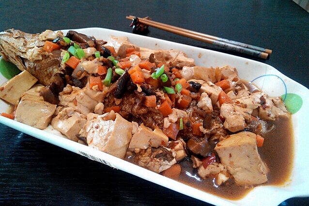 下饭补钙的家常黄鱼烧豆腐