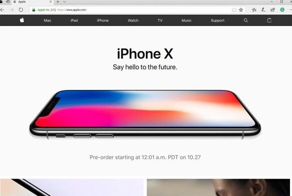 苹果官网主页全换为iPhone X版面：心疼iP8